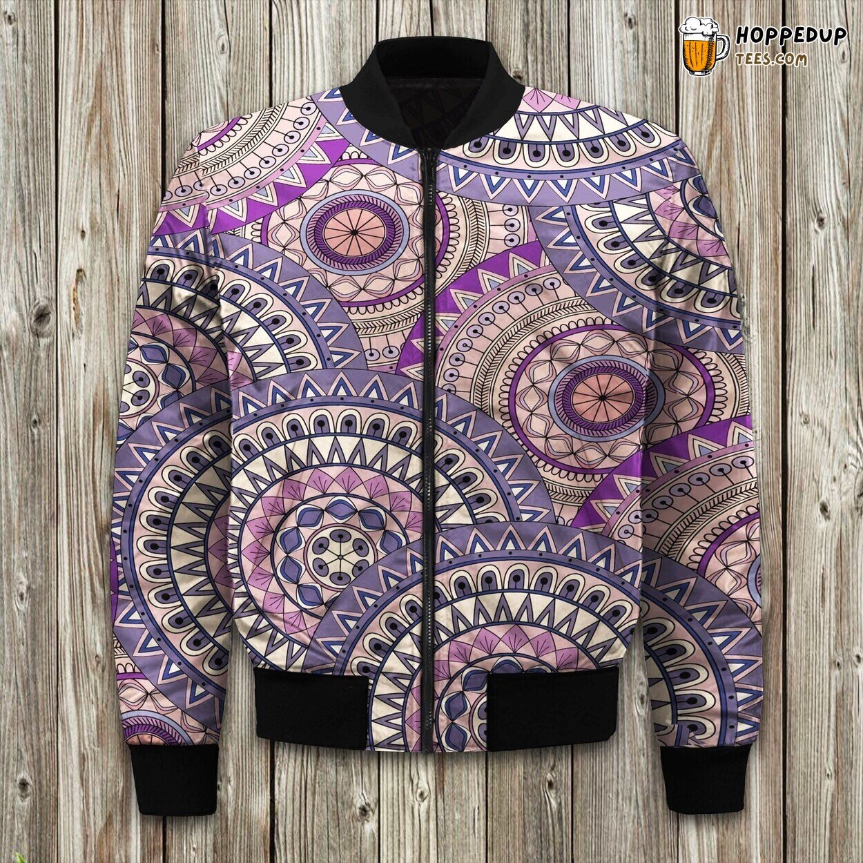 Paisley Art Winter Bomber Jacket Designer Collection Quality Lux
