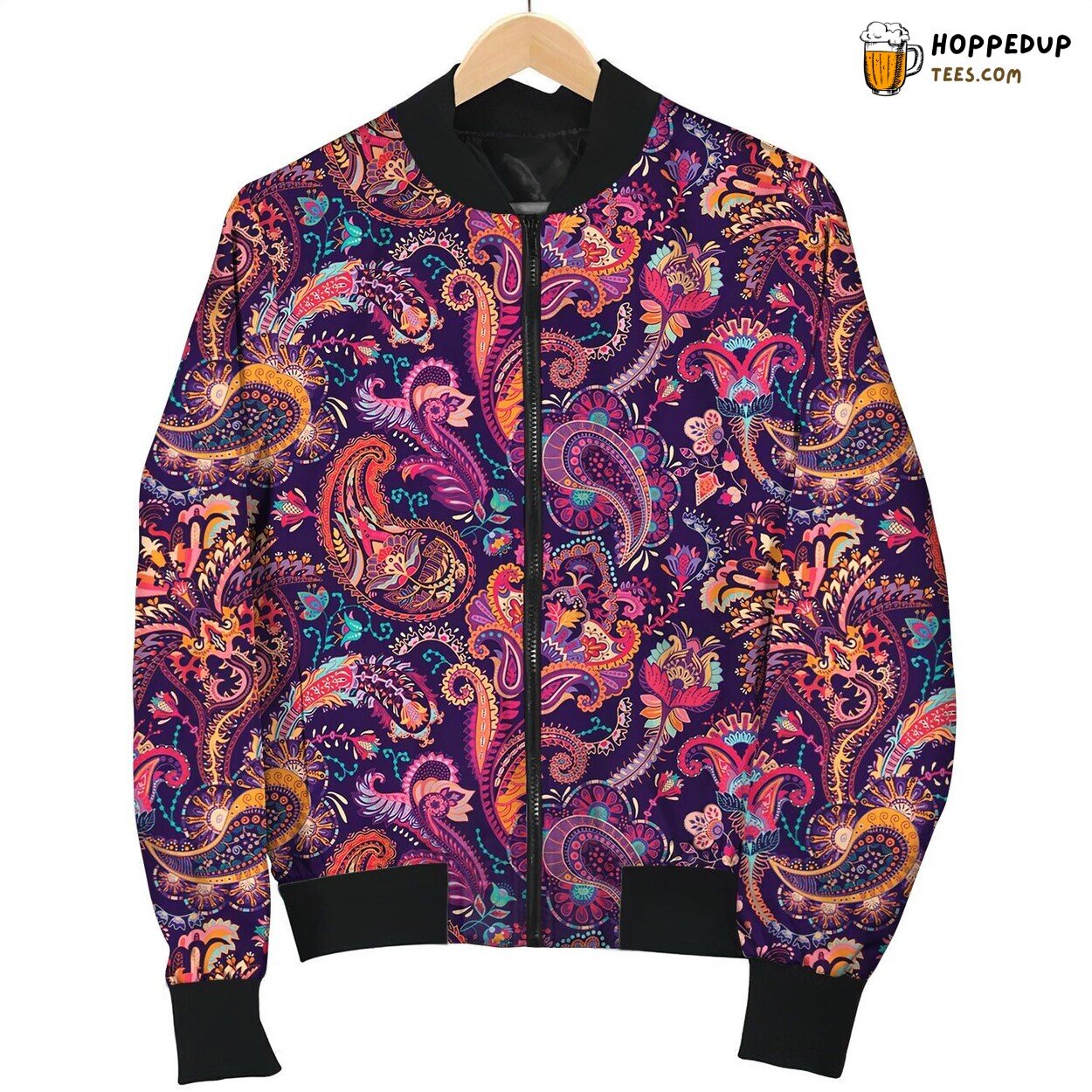 Paisley Blooming Bomber Jacket