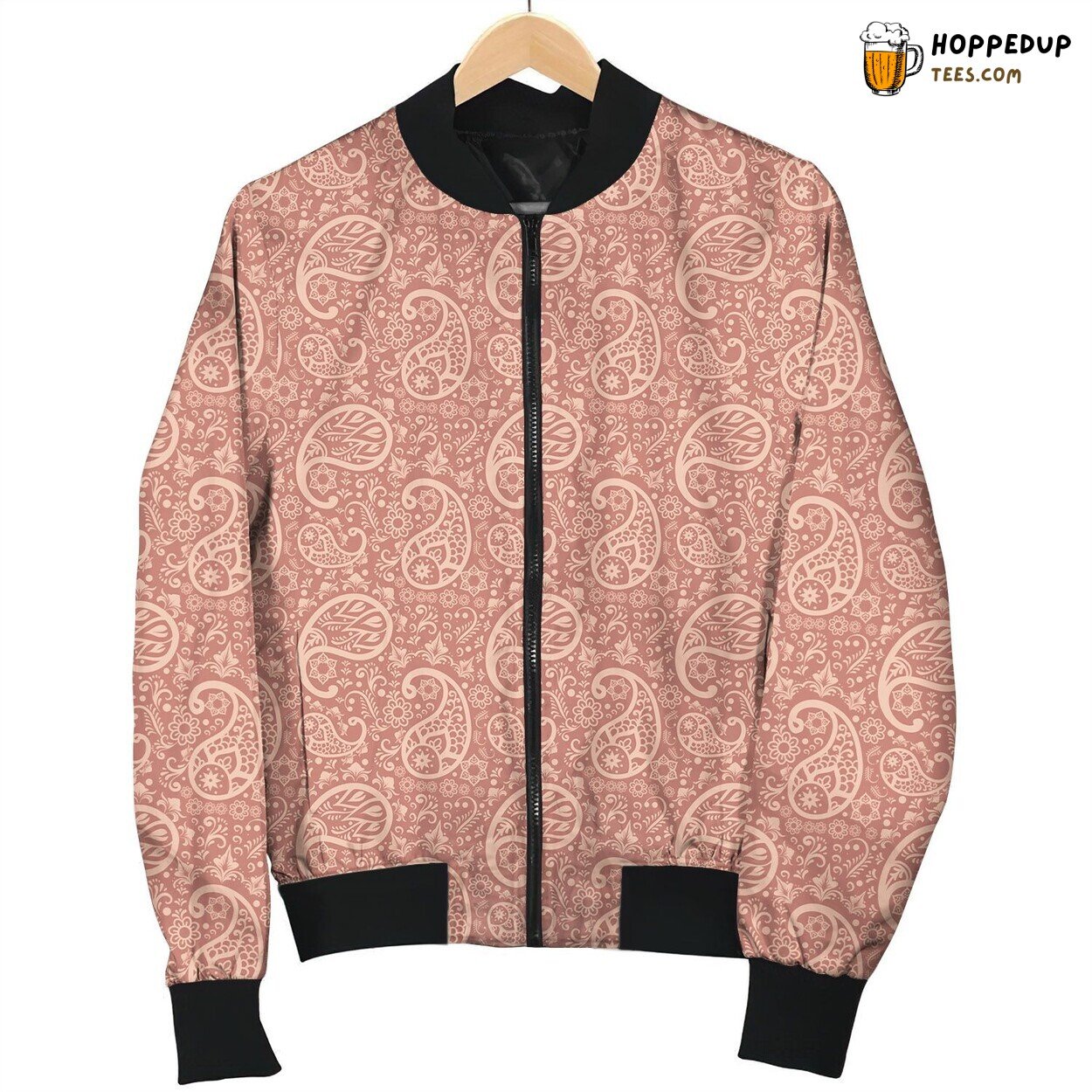 Paisley Fantasia Red Bomber Jacket