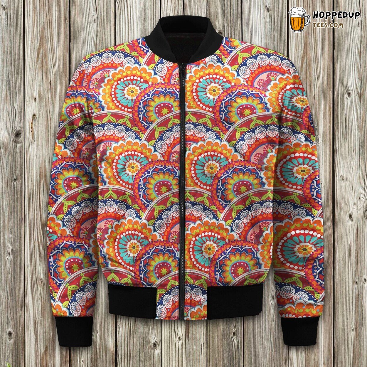 Paisley Inspiration Winter Bomber Jacket Premium Designer Series