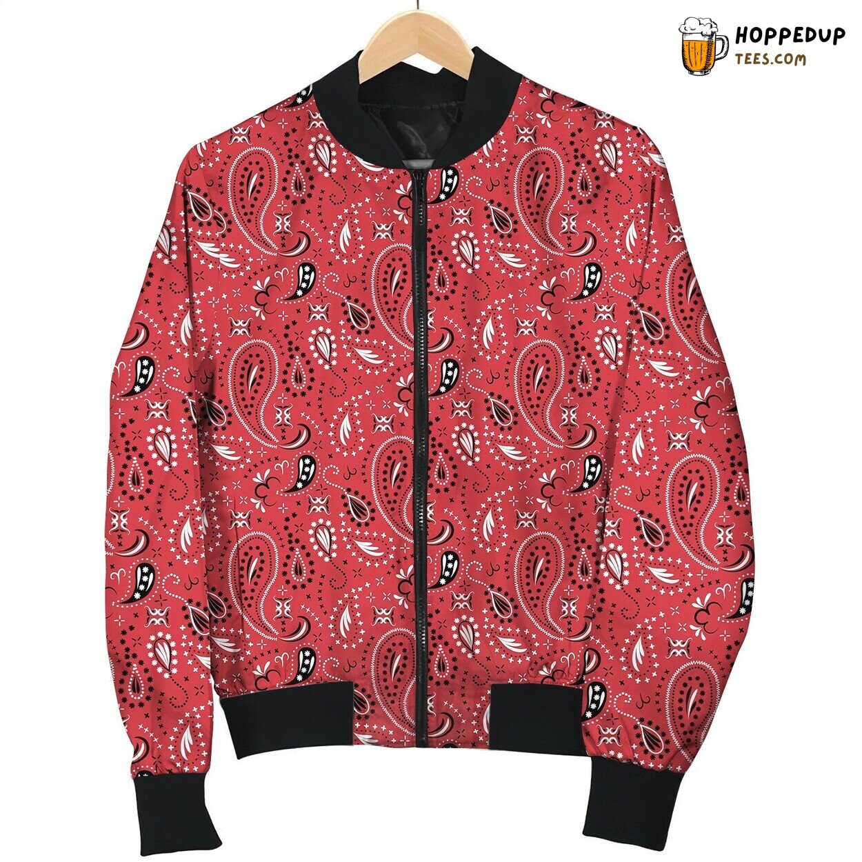 Paisley Red Soma Bomber Jacket