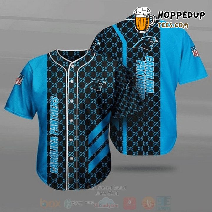 Panthers Fan Edition Blue Black Baseball Jersey Unisex Carolina Roar