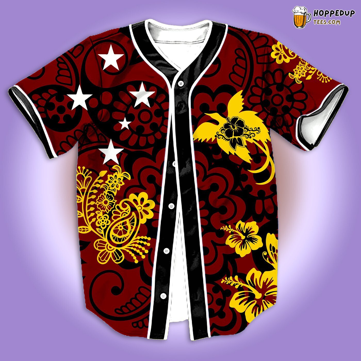 Papua New Guinea Pride 3D Baseball Tee Jersey Shirt Cultural