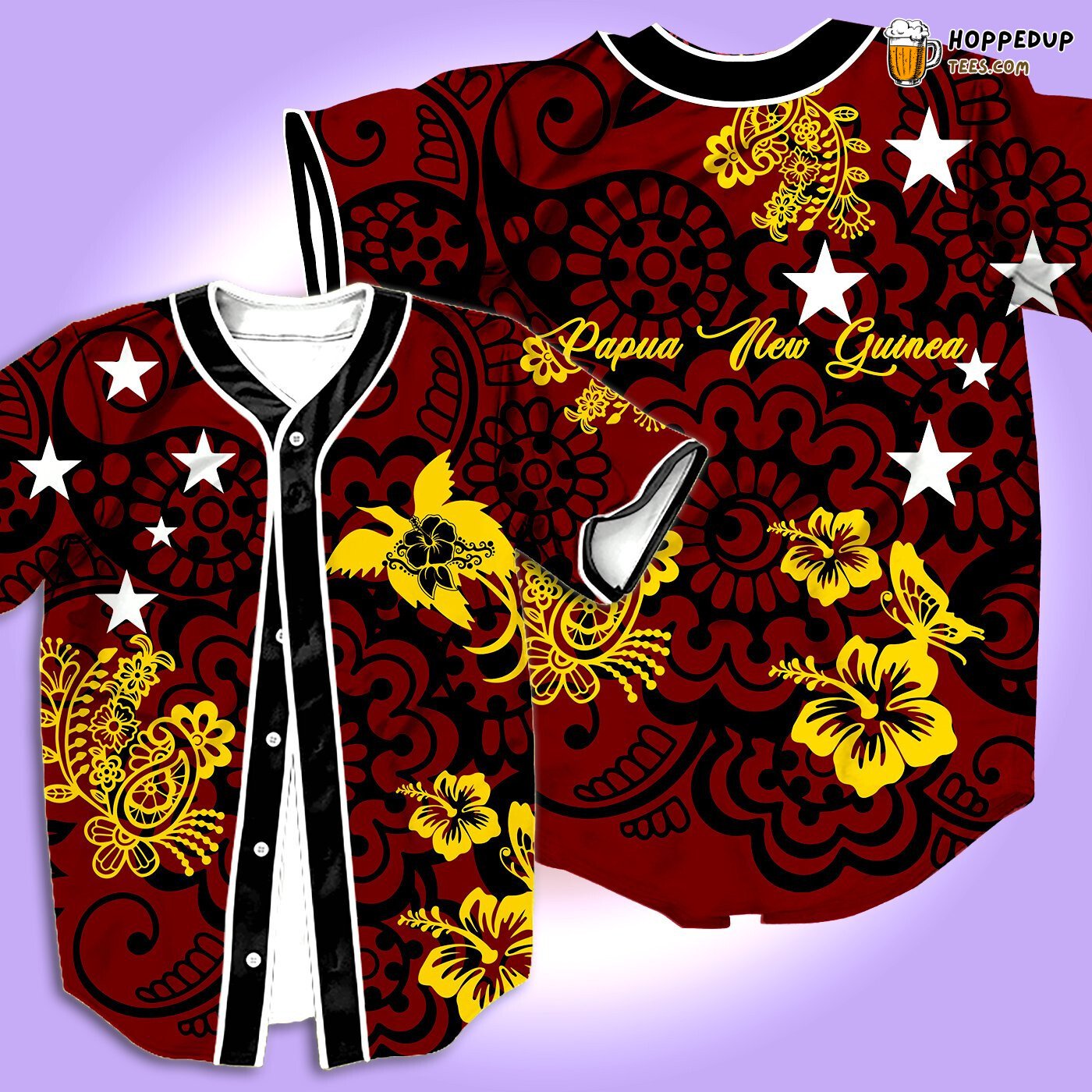 Papua New Guinea Pride 3D Baseball Tee Jersey Shirt Cultural