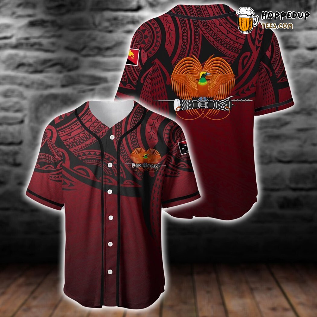 Papua New Guinea Tribal Pride 3D Effect Baseball Tee Jersey Shirt Cool Papua New Guinea Tribal Pride 3D Effect Baseball Tee Jersey Shirt Cool