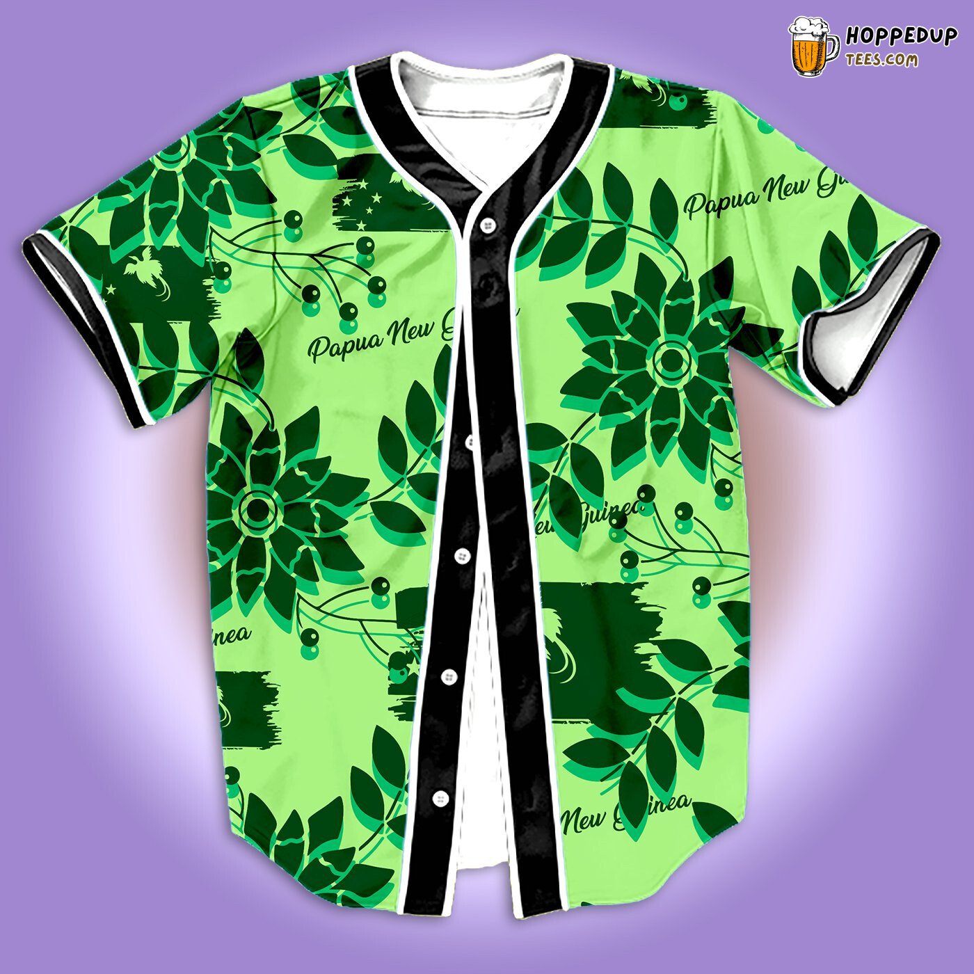 Paradises islands Papua New Guinea Baseball Tee Jersey Shirts 3D
