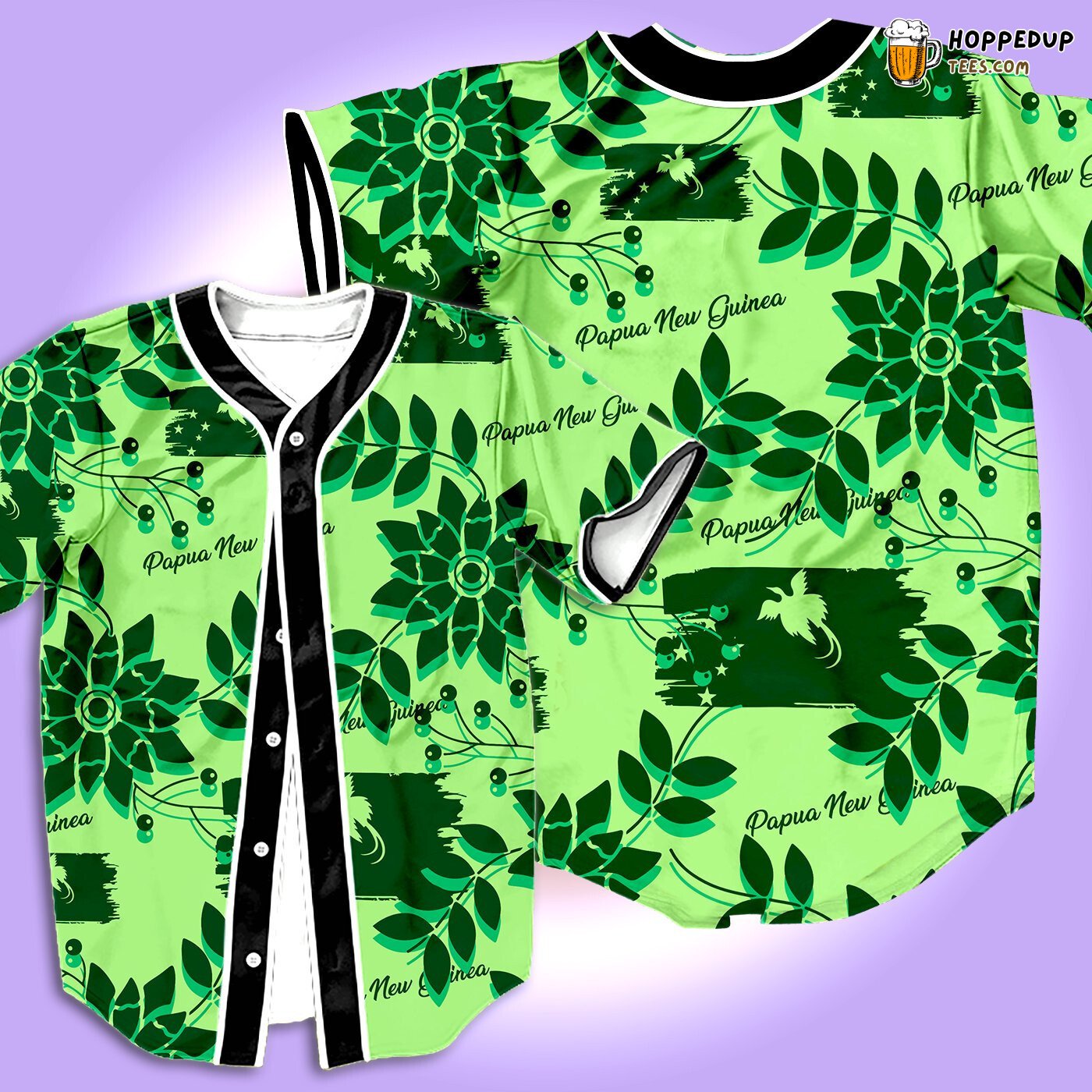 Paradises islands Papua New Guinea Baseball Tee Jersey Shirts 3D