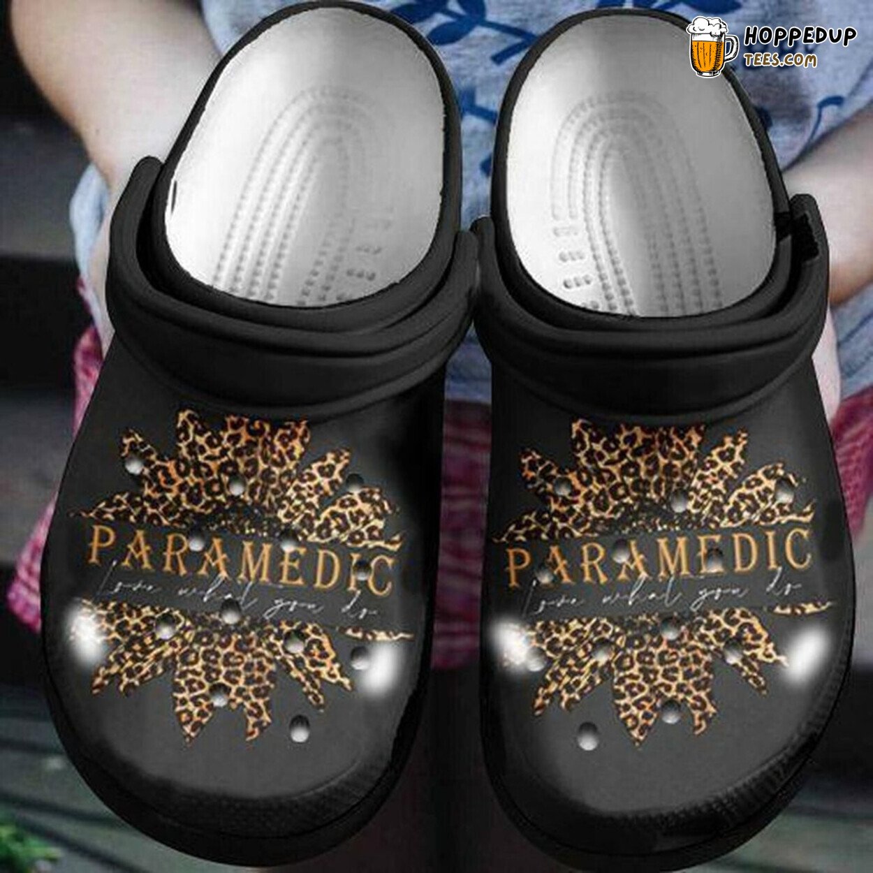 Paramedic Love What You Do Themed Rubber Clog Shoes Comfy Healthcare Gift