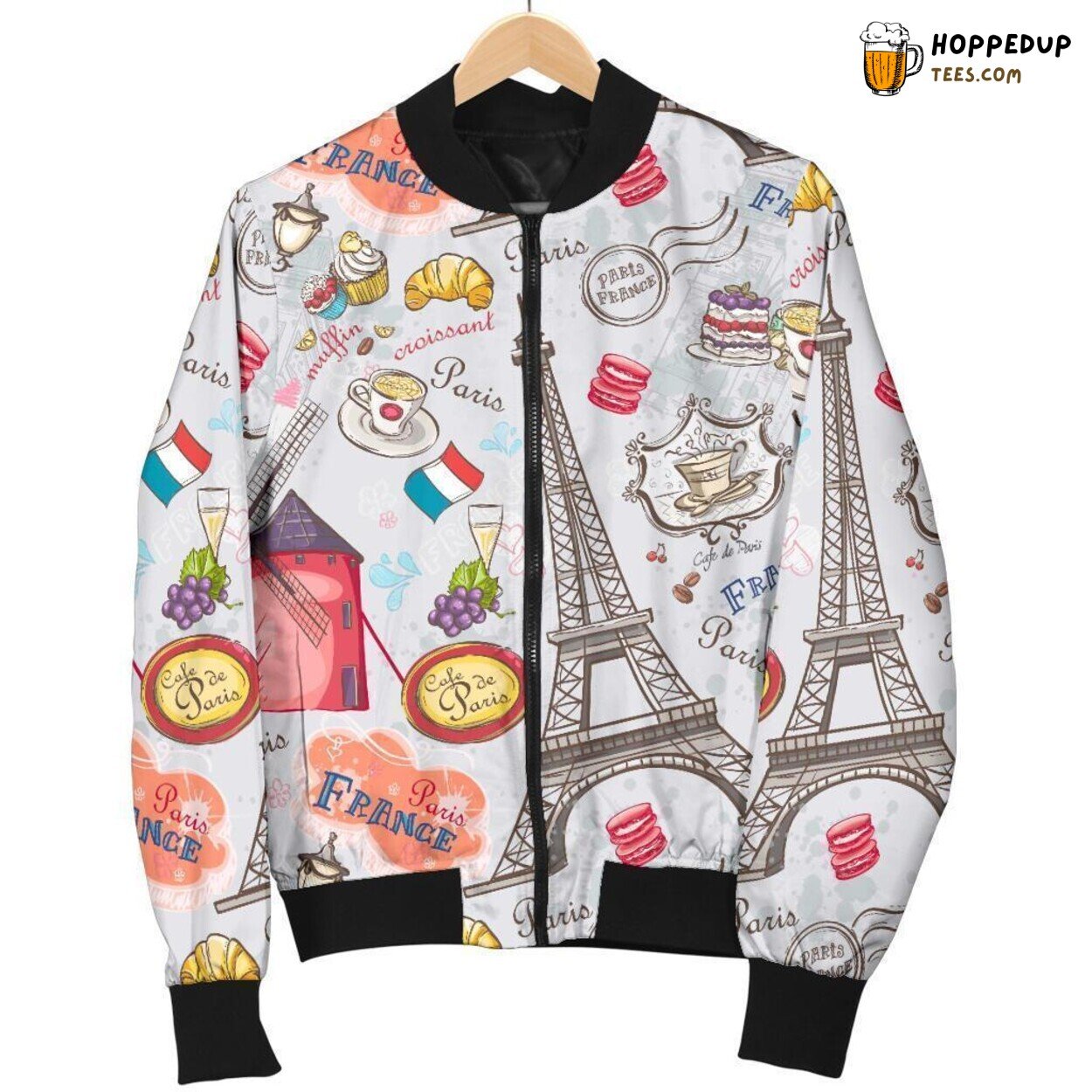 Paris France Essence Men’s Bomber Jacket Distinct Pattern Design Showcase Paris France Essence Men’s Bomber Jacket Distinct Pattern Design Showcase