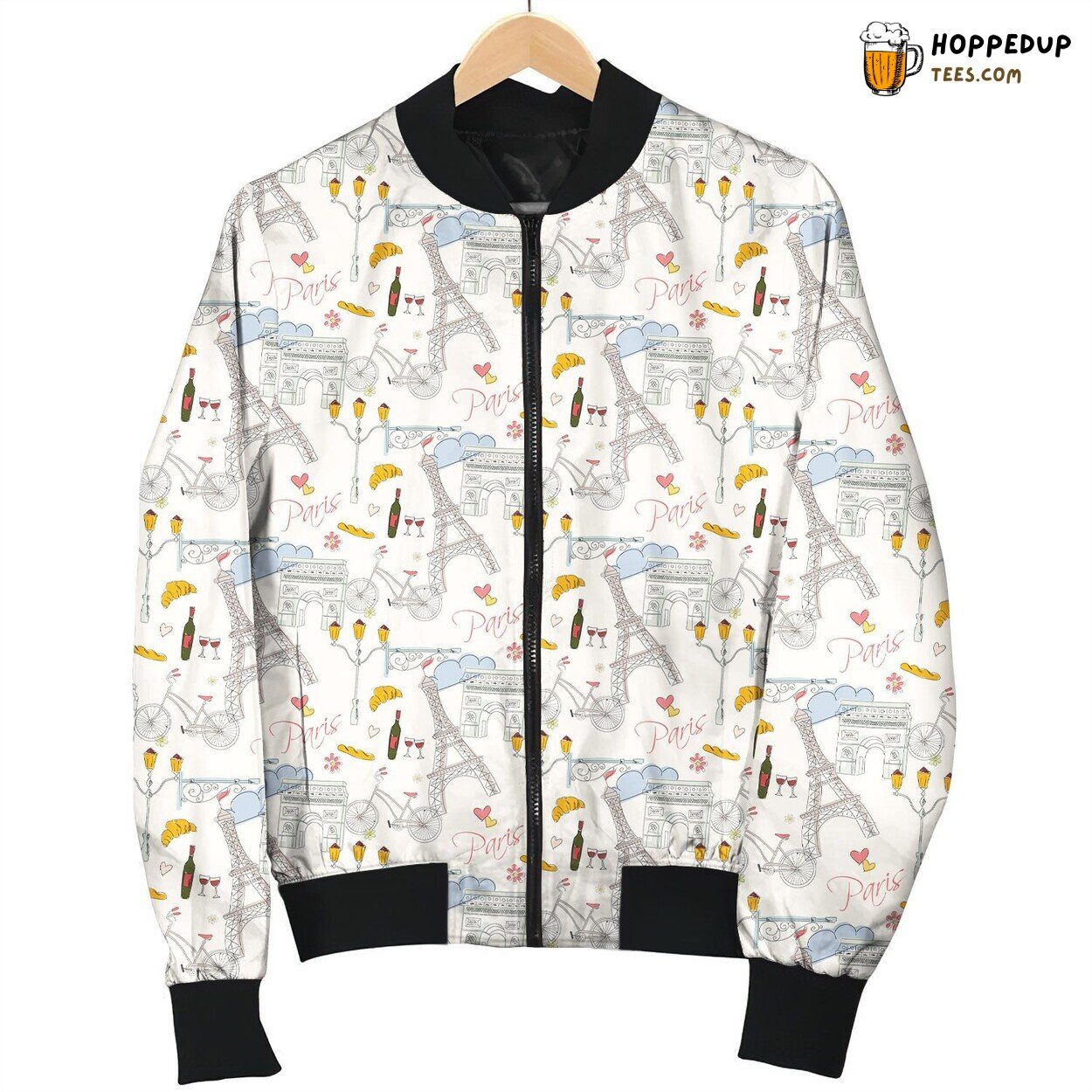 Parisian Wine Colored Exclusive Winter Bomber Jacket Elegance
