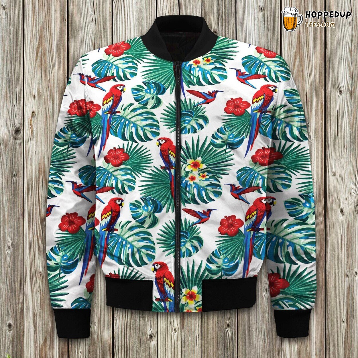 Parrot Tropical Parrot Bomber Jacket