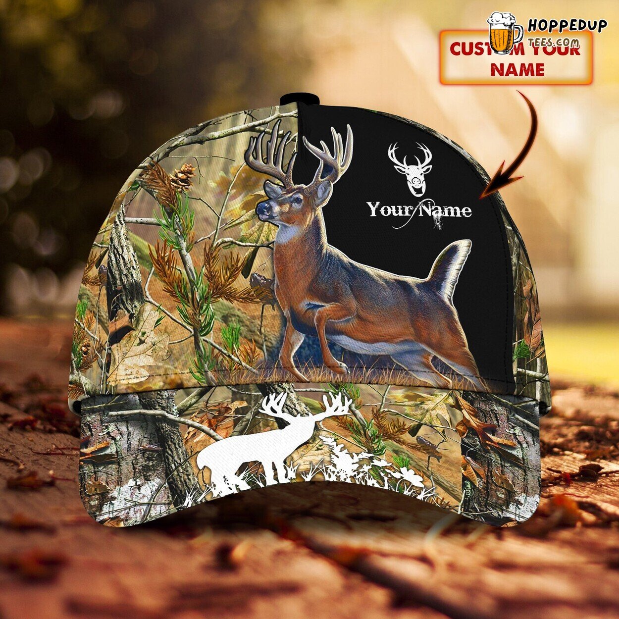 Passionate Deer Hunting 3D Classic Cap Personalized Name Unique Look