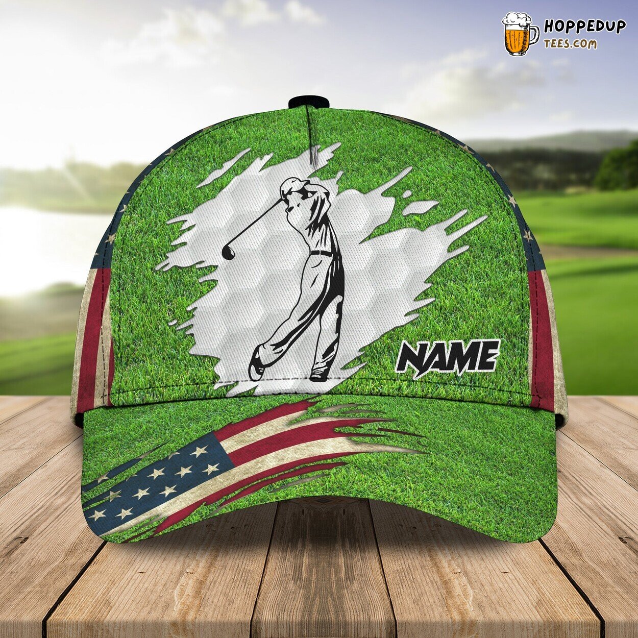 Passionate Golf Lovers 3D Classic Cap Personalized Name Unique Design