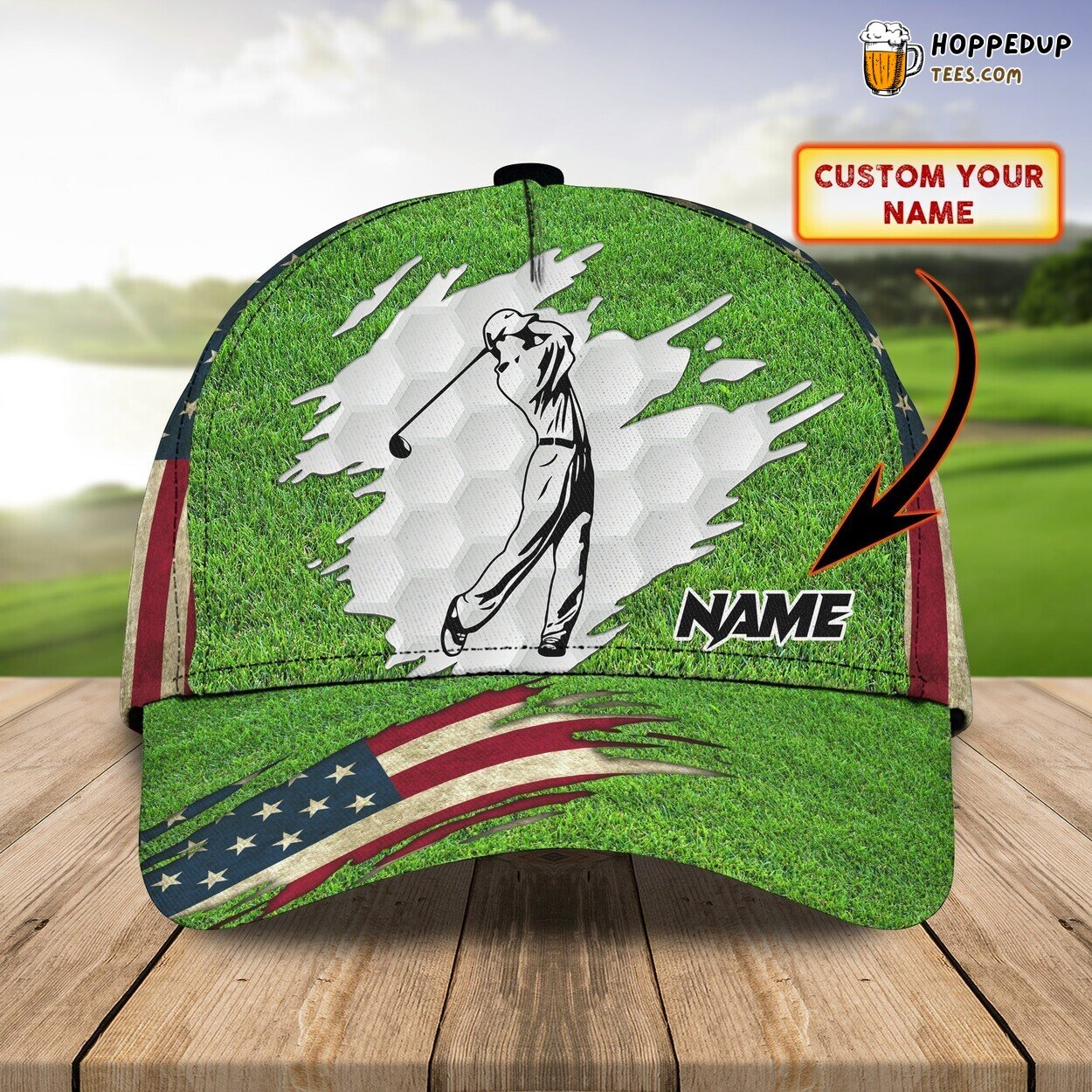 Passionate Golf Lovers 3D Classic Cap Personalized Name Unique Design
