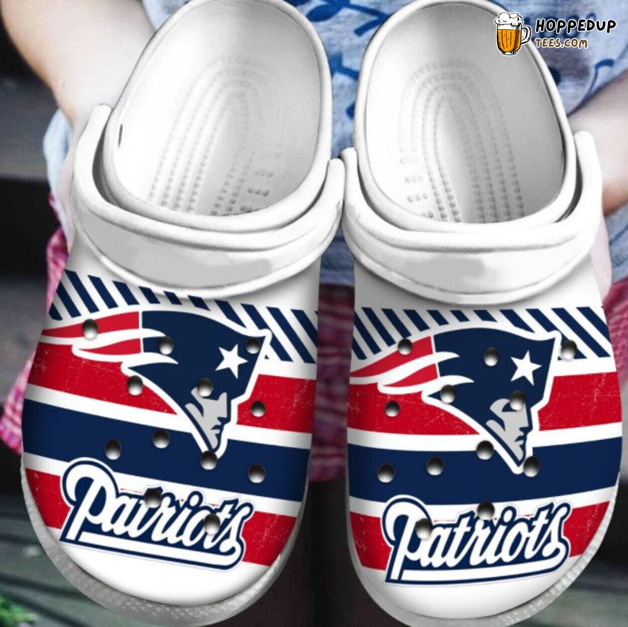 Patriots Custom Name Personalized Comfortable Unique Clog Shoes