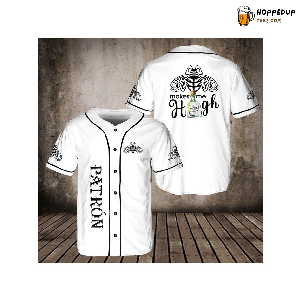 Patron Tequila Baseball Jersey T Shirt Vodka Beer Lovers Perfect Design