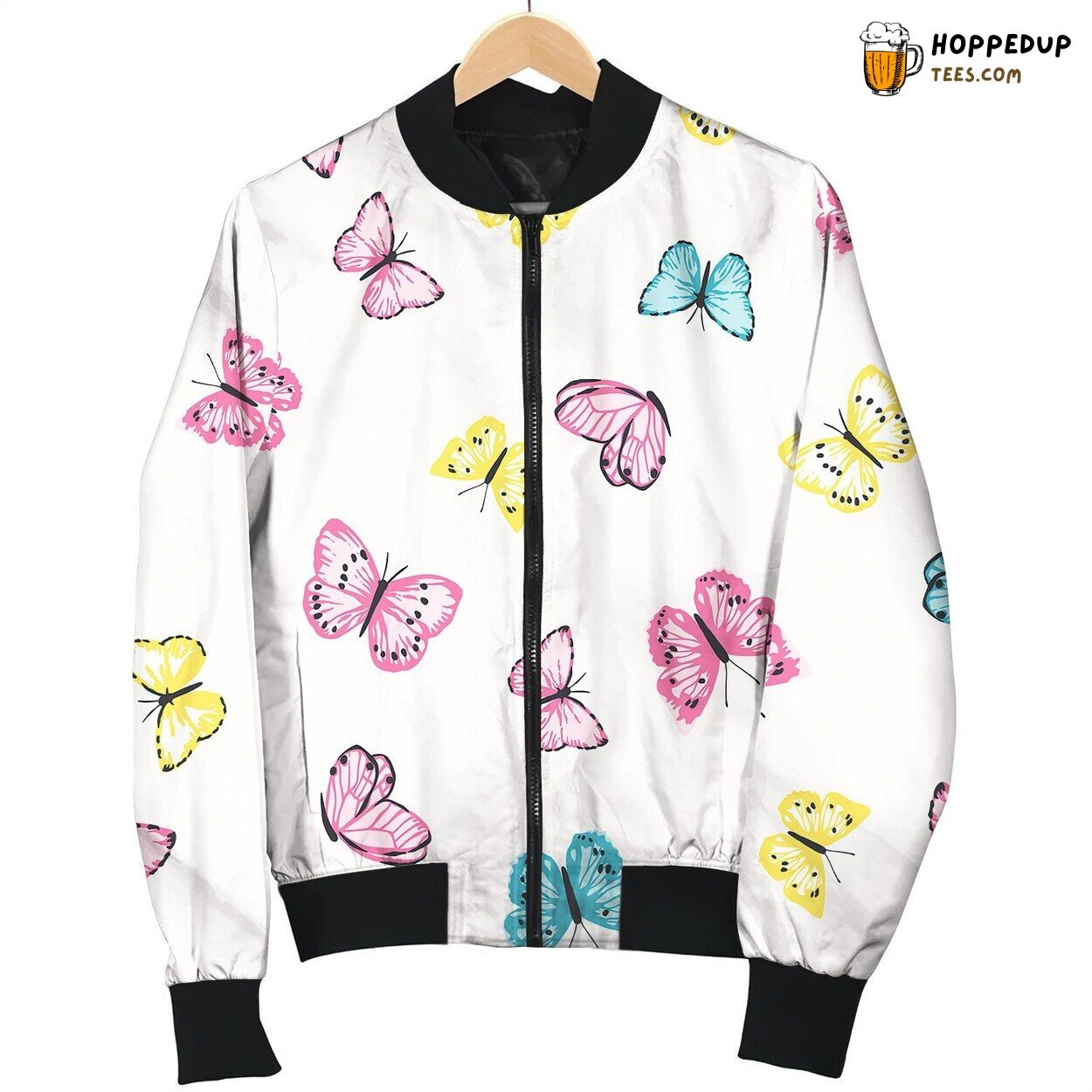 Pattern Butterfly Graphic Design Printv Bomber Jacket