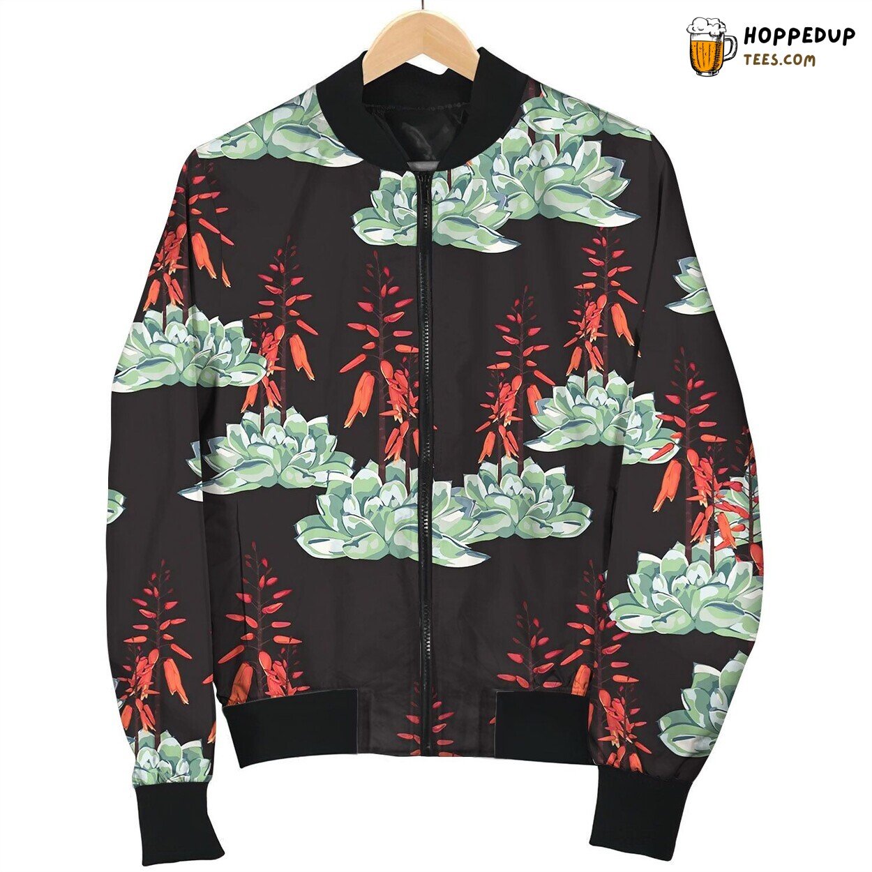Pattern Floral Watercolor Style Design Bomber Jacket