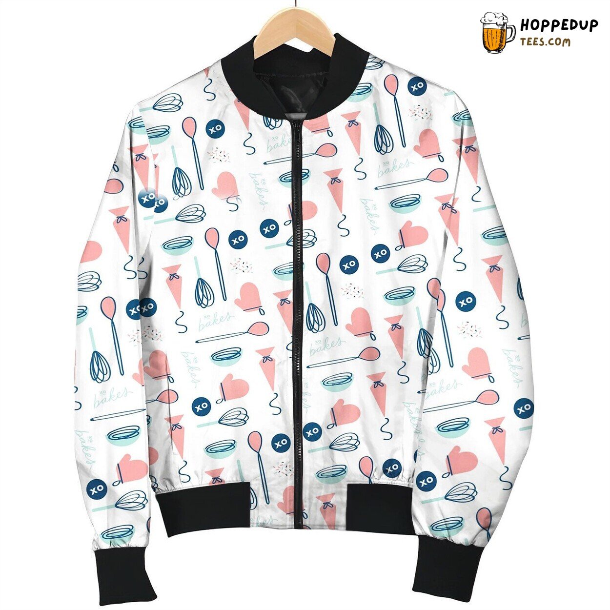 Pattern of Baking Winter Bomber Jacket Tailored Unique Elegance Craft