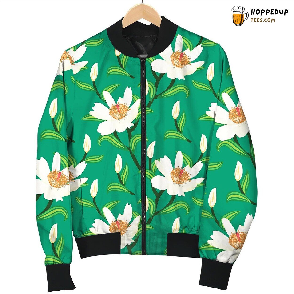 Pattern With Classic Japanese Motifs Bomber Jacket