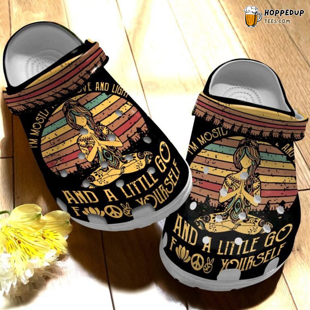 Peace Yoga Yourself Themed Christmas Thanksgiving Birthday Clogs Gift