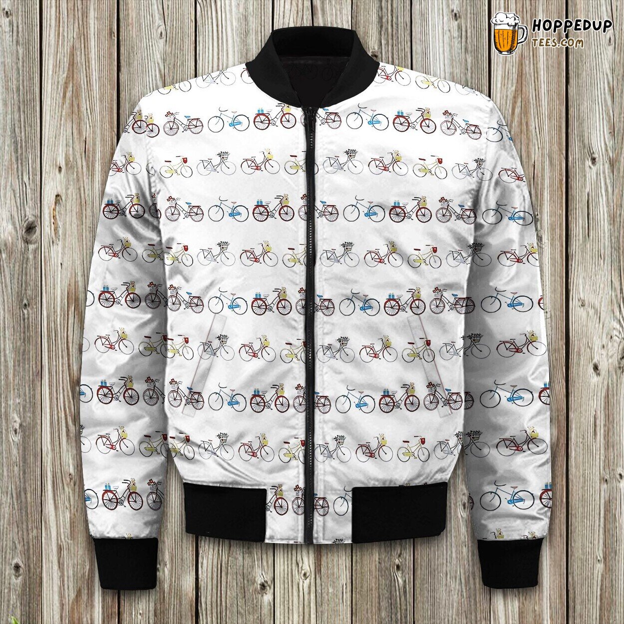 Pedaling Bicycle Essence Winter Bomber Jacket Tailored Unique Elegance Design