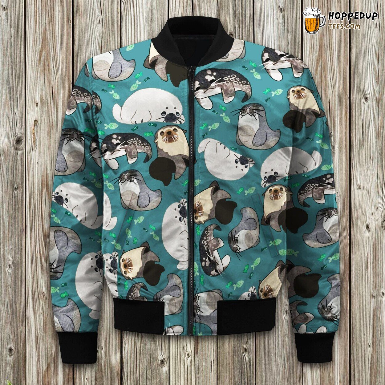 Pekingese Christmas Bomber Jacket