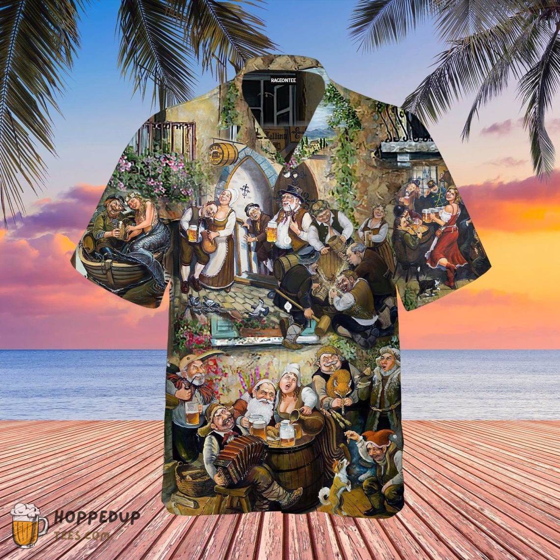 People In The World Drink Beer For International Day Hawaiian Shirt