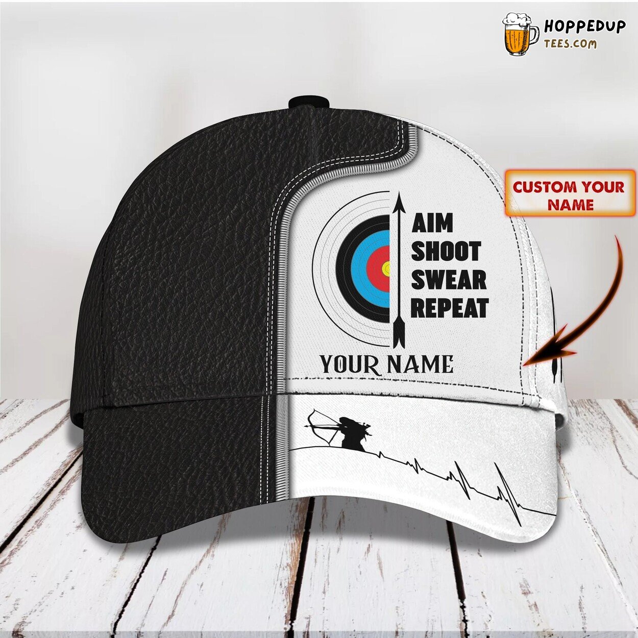 Perfect Shot Celebrated in Personalized 3D Classic Cap Archery Precision