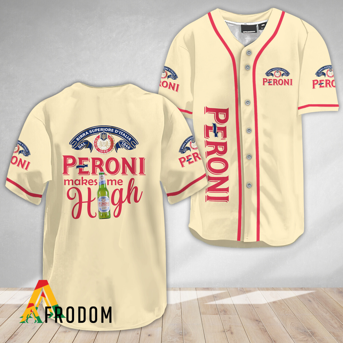 Peroni Brewery High Spirits Baseball Jersey HU