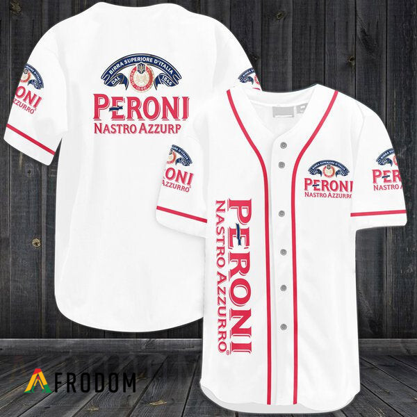 PeroniNastroAzzurro White Baseball Jersey HU