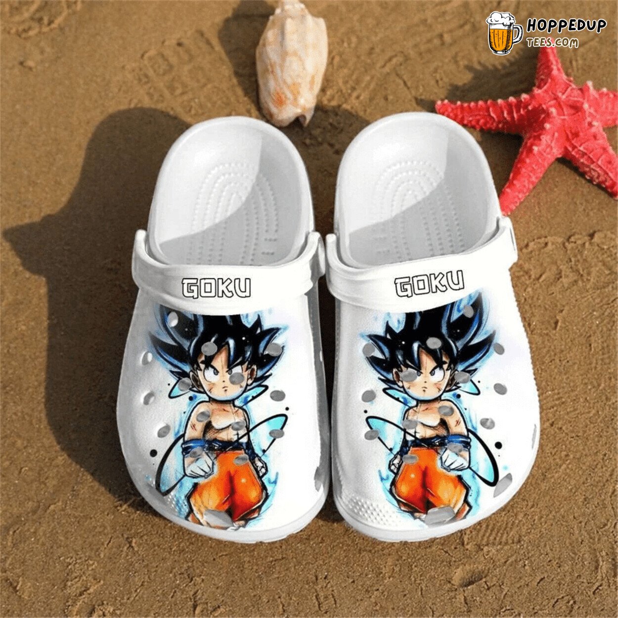 Personalised Goku Art Unique Design Custom clog Shoes Stylish Comfortable