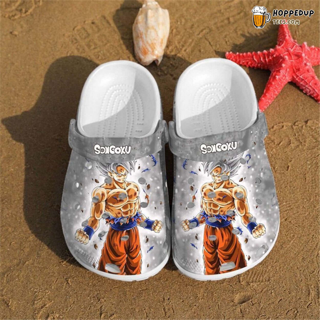 Personalised Songoku Art Custom Design Comfortable Unique Clogs