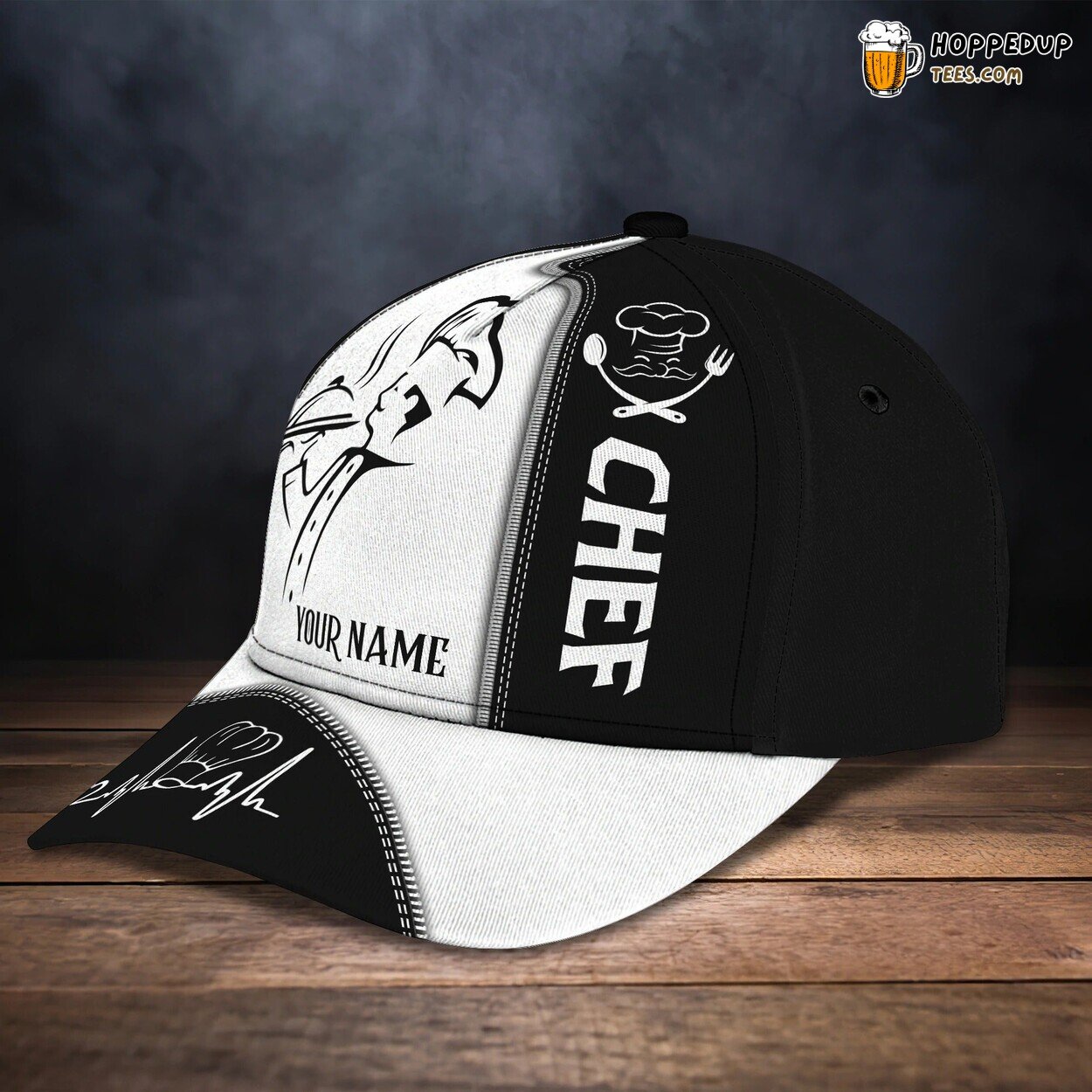 Personalized 3D Baseball Chef Caps Classic Master Chef Cooking Lover Hat