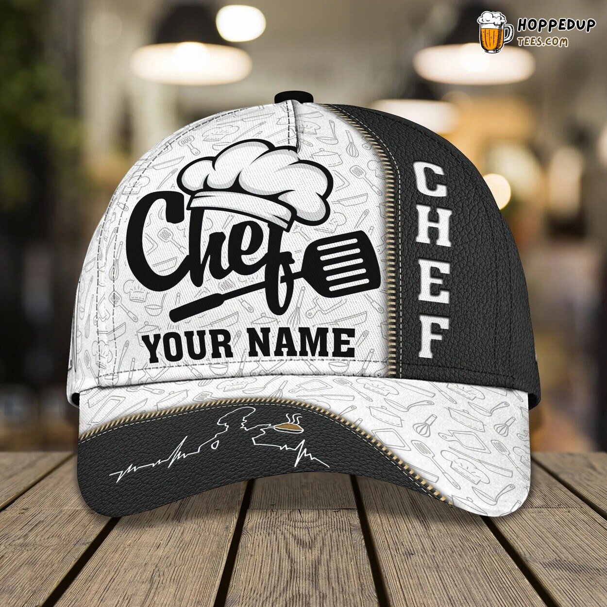 Personalized 3D Chef Cap Master Chef Birthday Classic Hat Unique Culinary Design Personalized 3D Chef Cap Master Chef Birthday Classic Hat Unique Culinary Design
