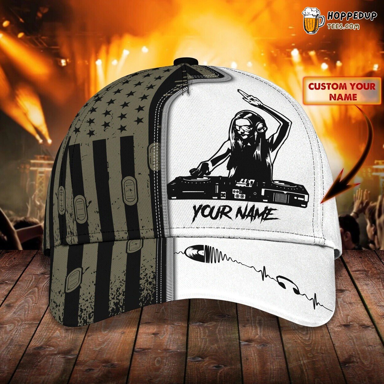Personalized 3D DJ Baseball Cap Disc Jockey Deejay Men Women Unique Hat