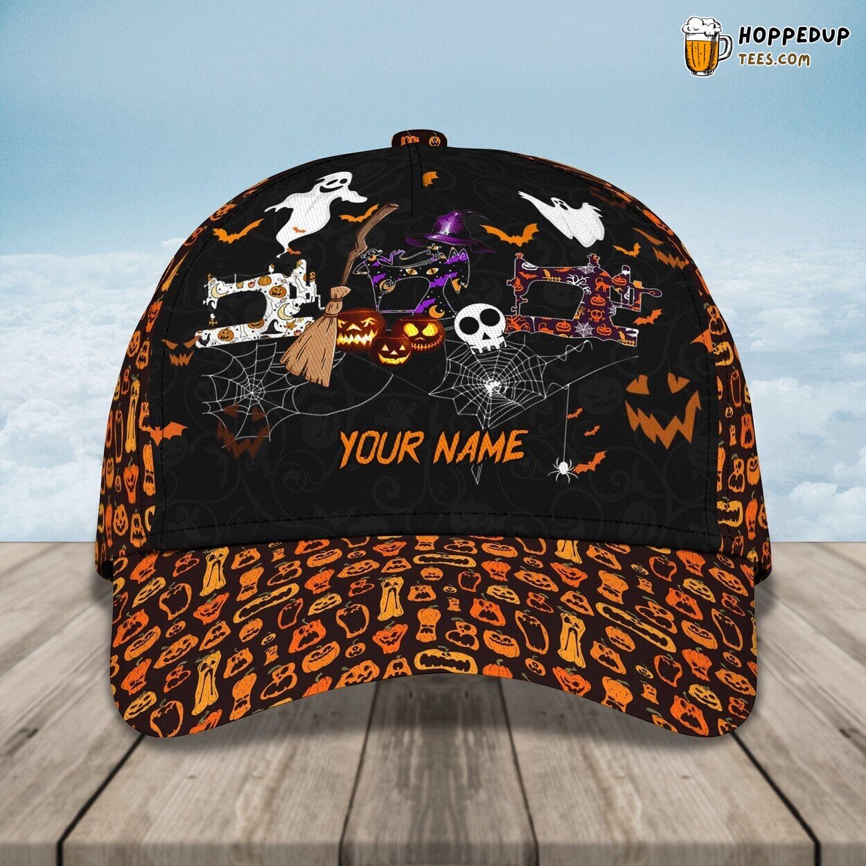 Personalized 3D Ghost Halloween Classic Cap Unique Gift Design