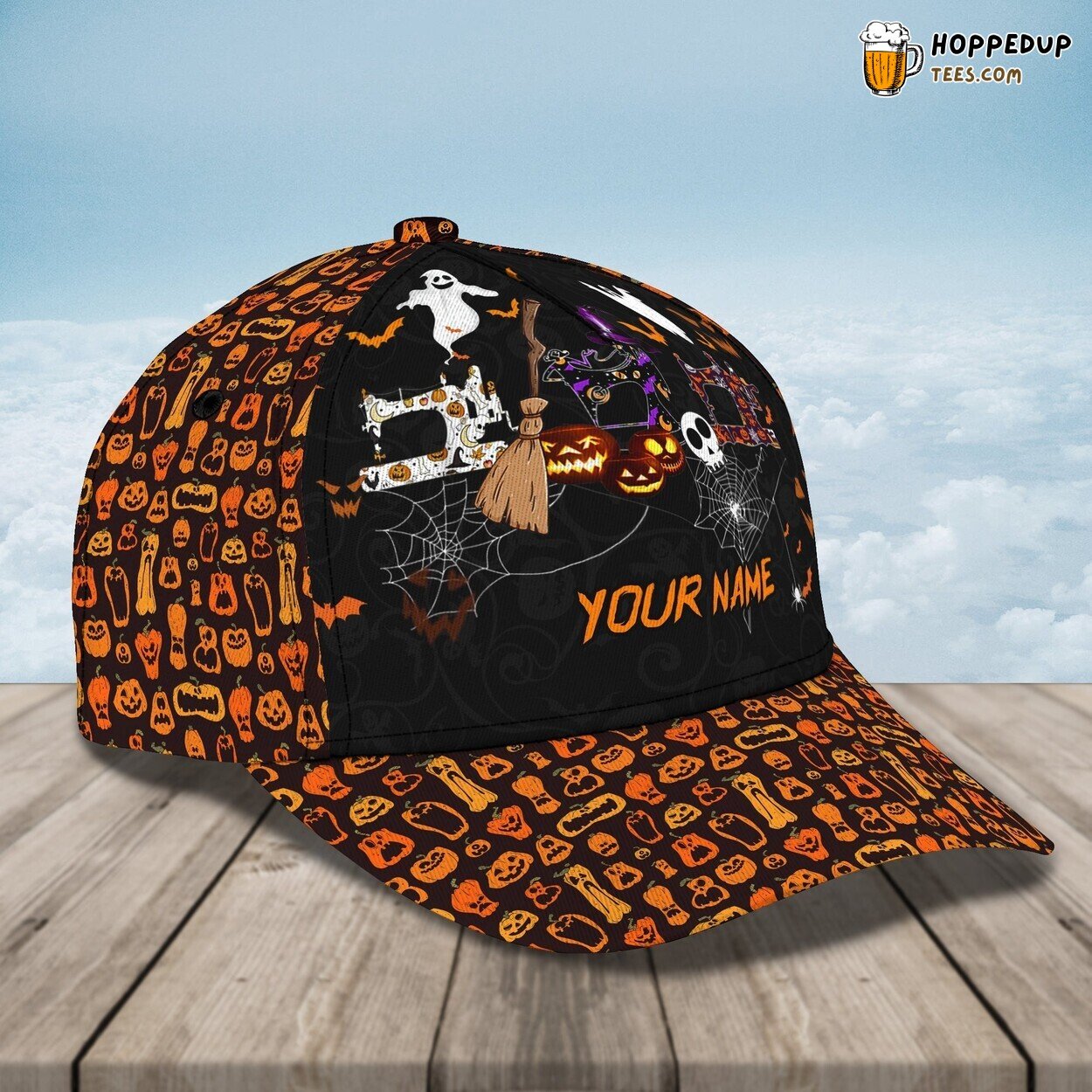 Personalized 3D Ghost Halloween Classic Cap Unique Gift Design