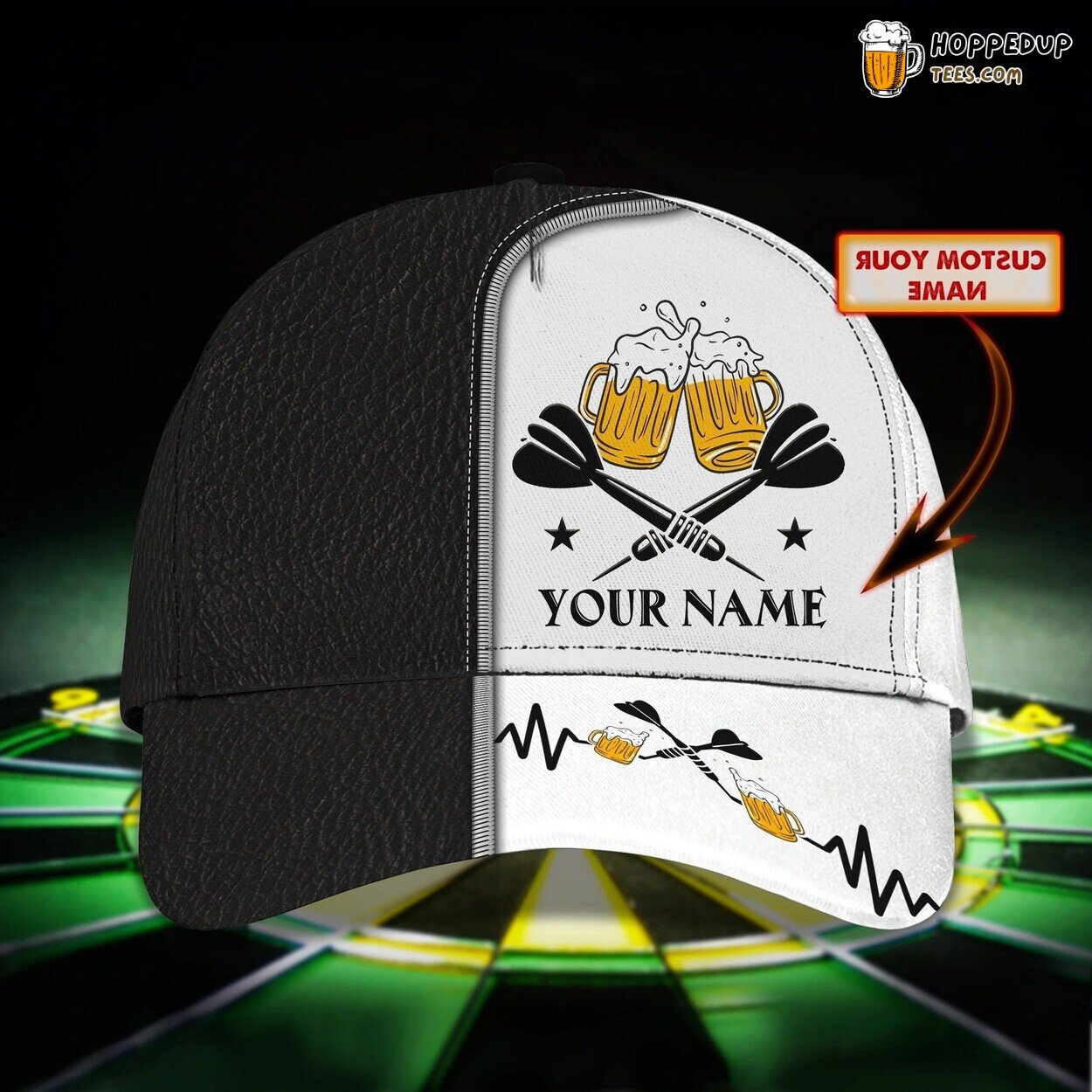 Personalized 3D Print Baseball Cap Dart Lovers Classic Dart Lover Cap Hat