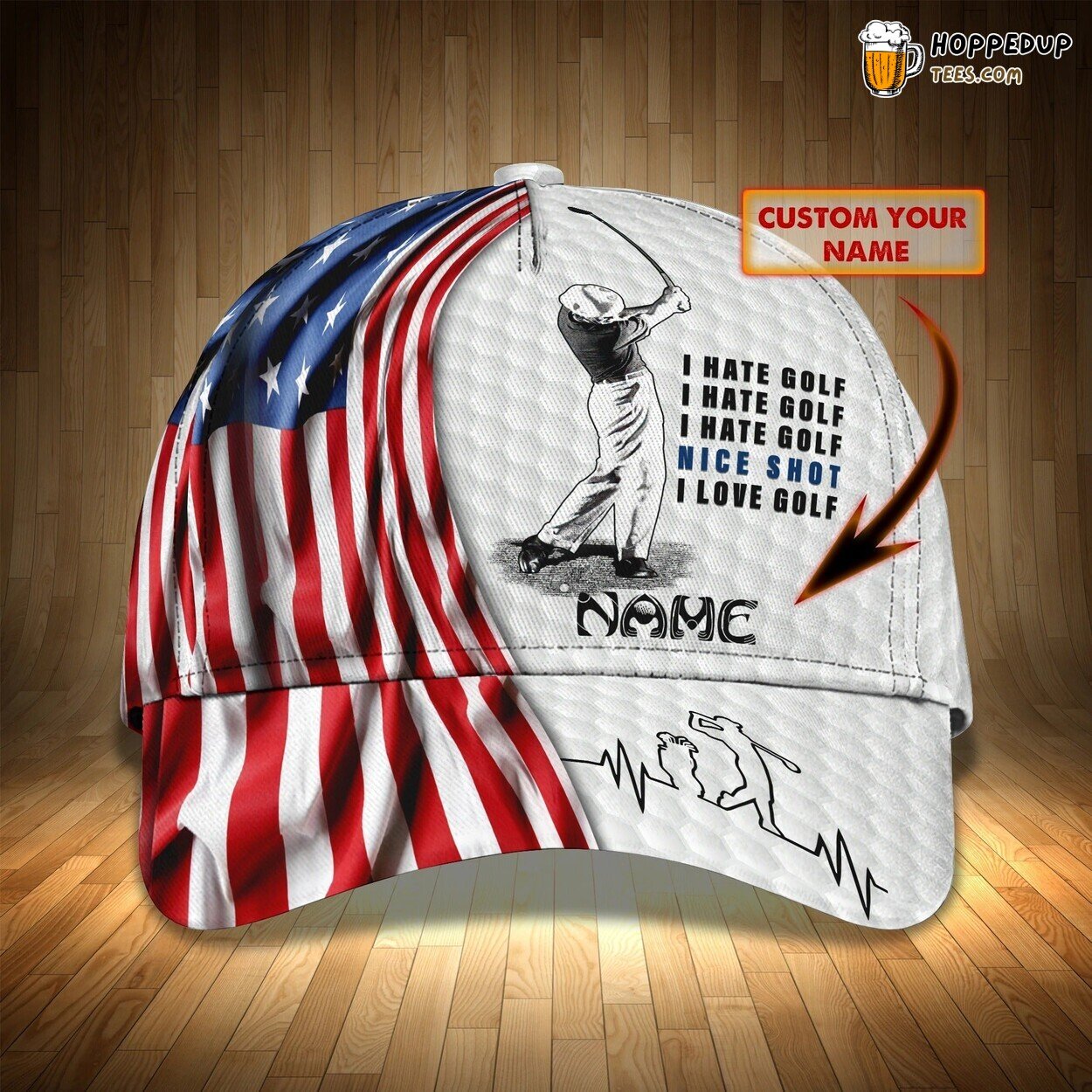 Personalized 3D Print Baseball Cap Golf Men Ideal Man’s Golfing Love Hat Gift Personalized 3D Print Baseball Cap Golf Men Ideal Man’s Golfing Love Hat Gift