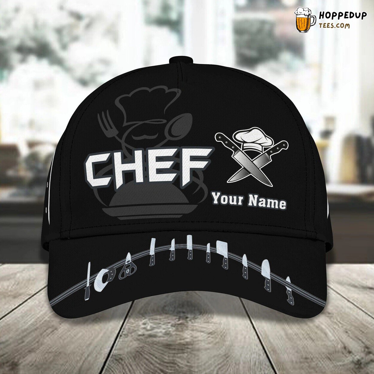 Personalized 3D Print Baseball Cap Master Chef Classic Gift Chef Lover Hat
