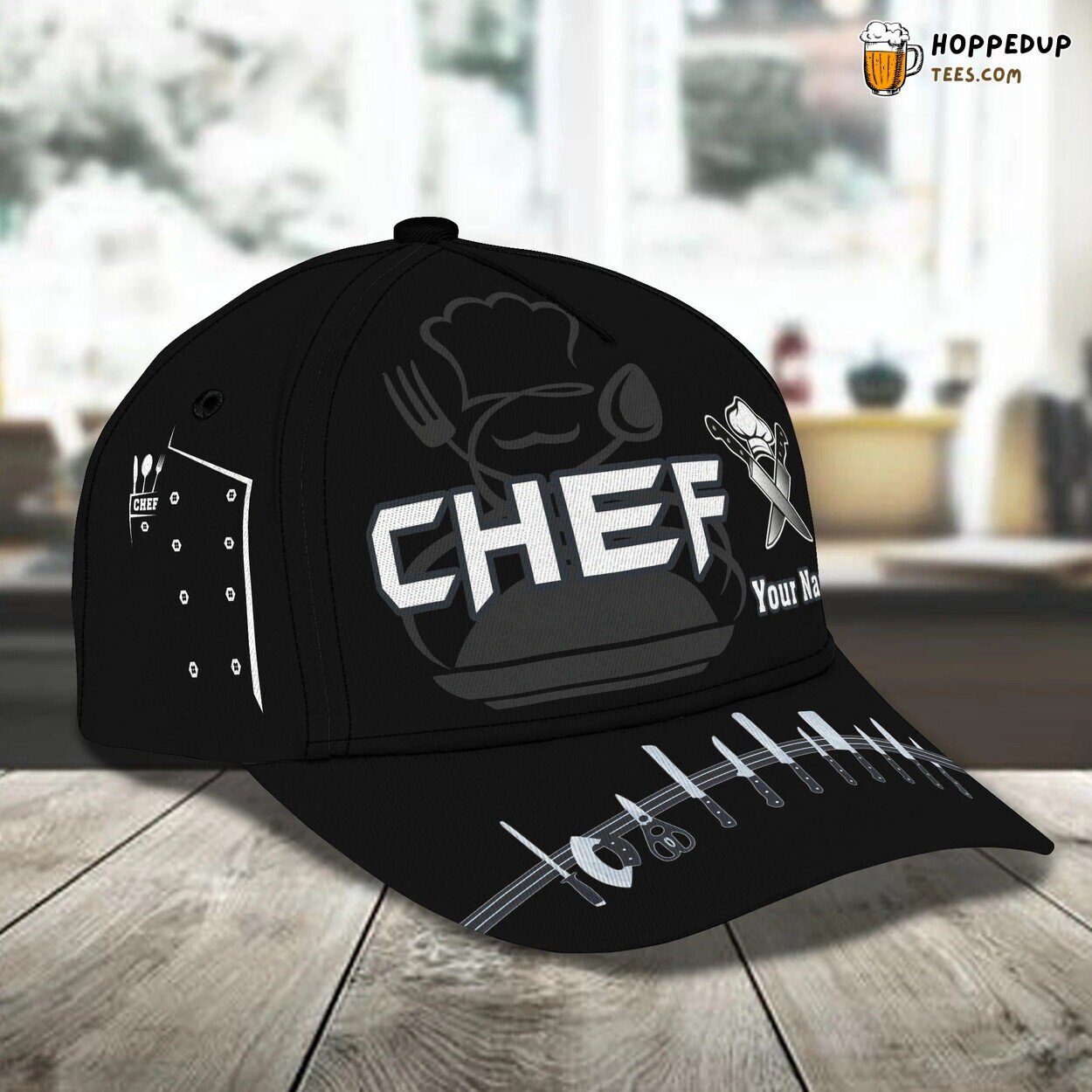 Personalized 3D Print Baseball Cap Master Chef Classic Gift Chef Lover Hat