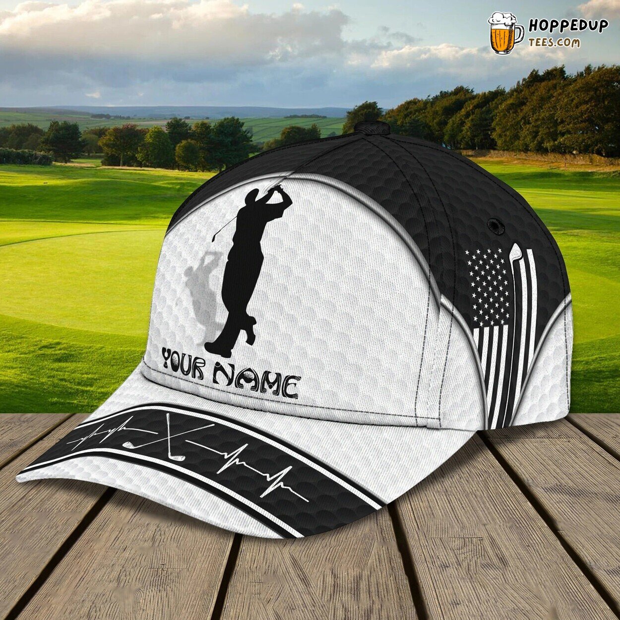 Personalized 3D Printing Cap Golf Men American Golf Summer Hat Love
