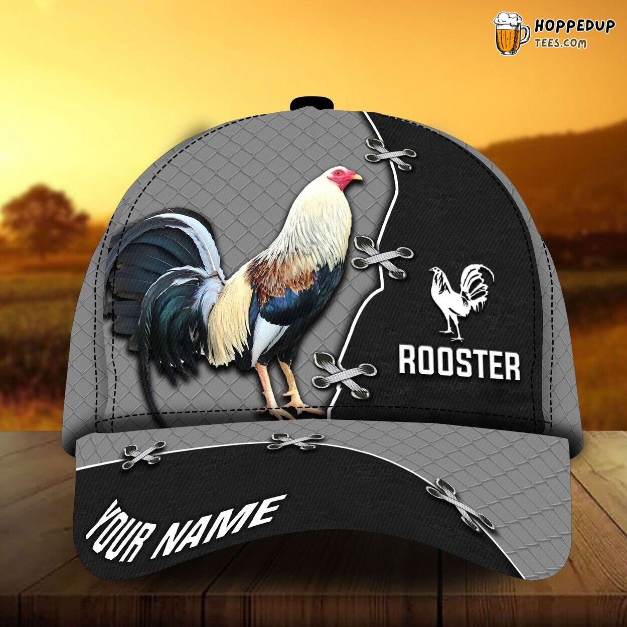 Personalized 3D Rooster Cap Chicken Lover Design Multicolor Unique Hat Wear