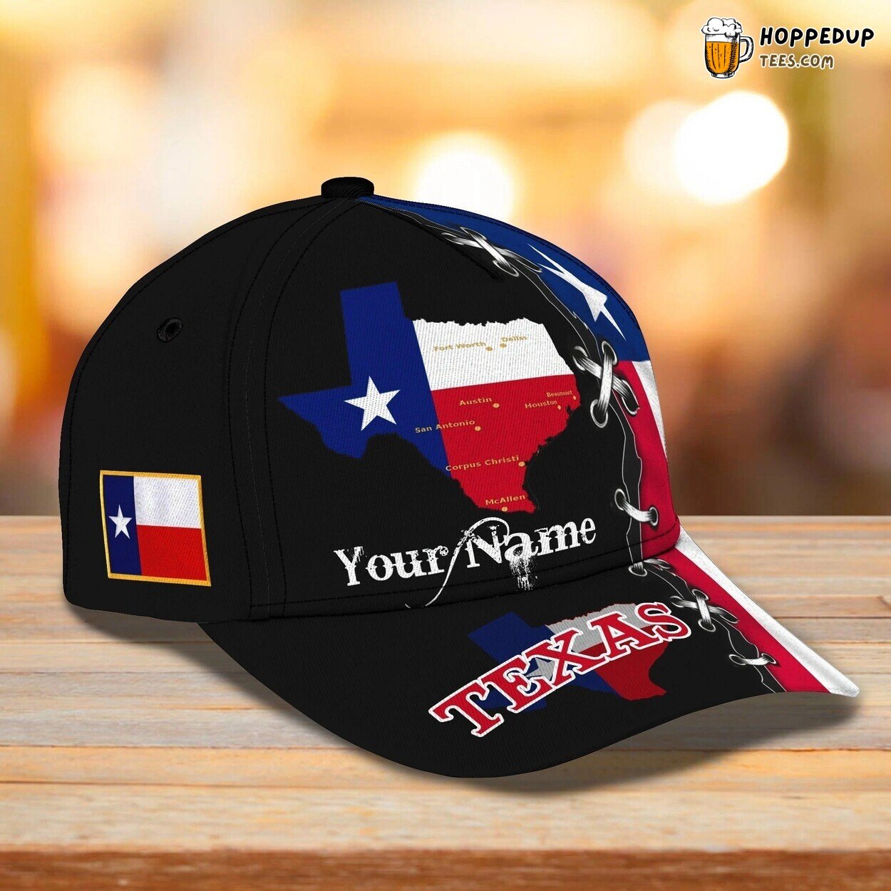 Personalized 3D Texas Baseball Cap Classic Design Unique State Pride Hat Wear