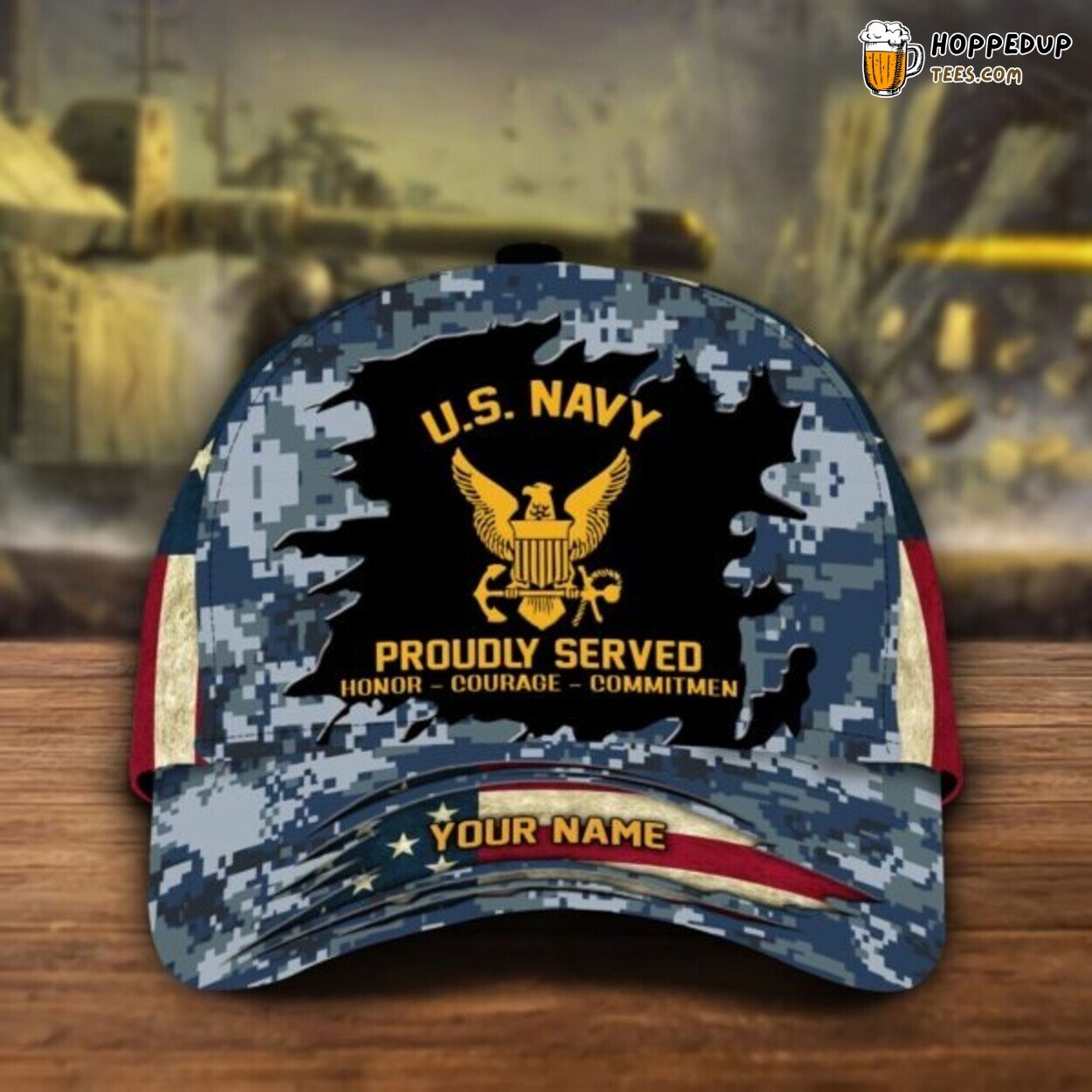 Personalized 3D Veteran Classic Cap Honor Courage Design Unique Hat Wear