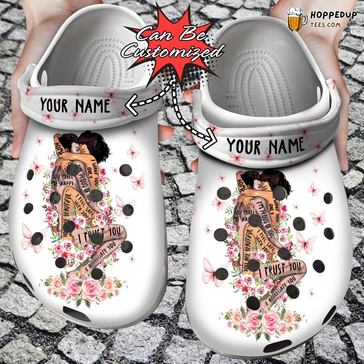 Personalized African Black Couple Theme Custom Clogs Shoes Unique Design