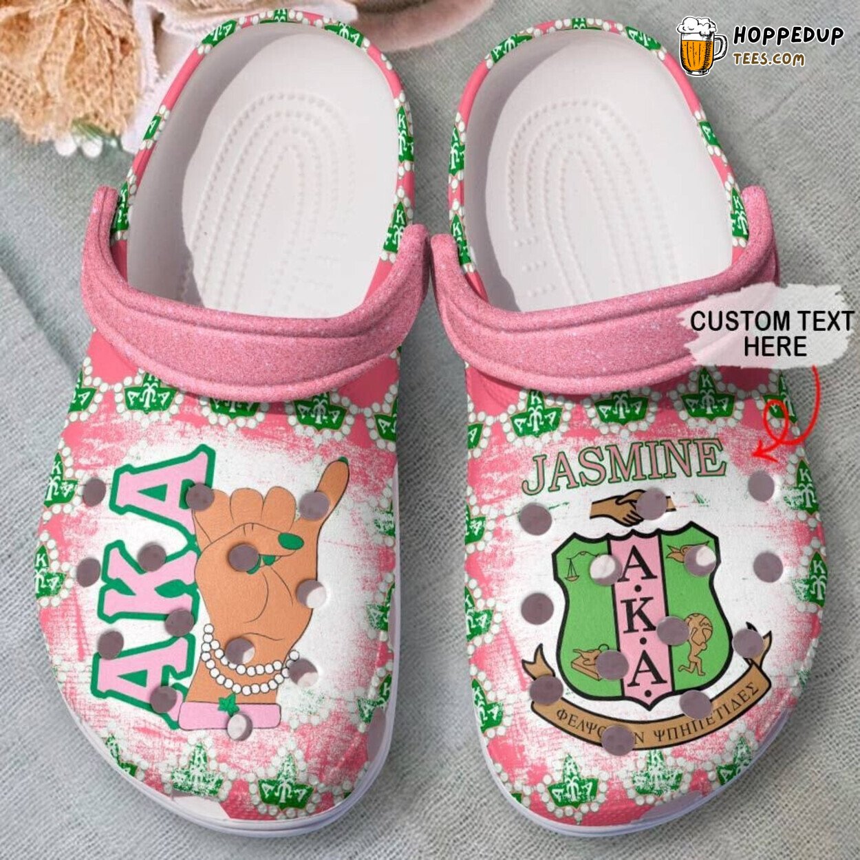 Personalized Aka Black Girl Classic Comfortable Unique Clogs Shoes