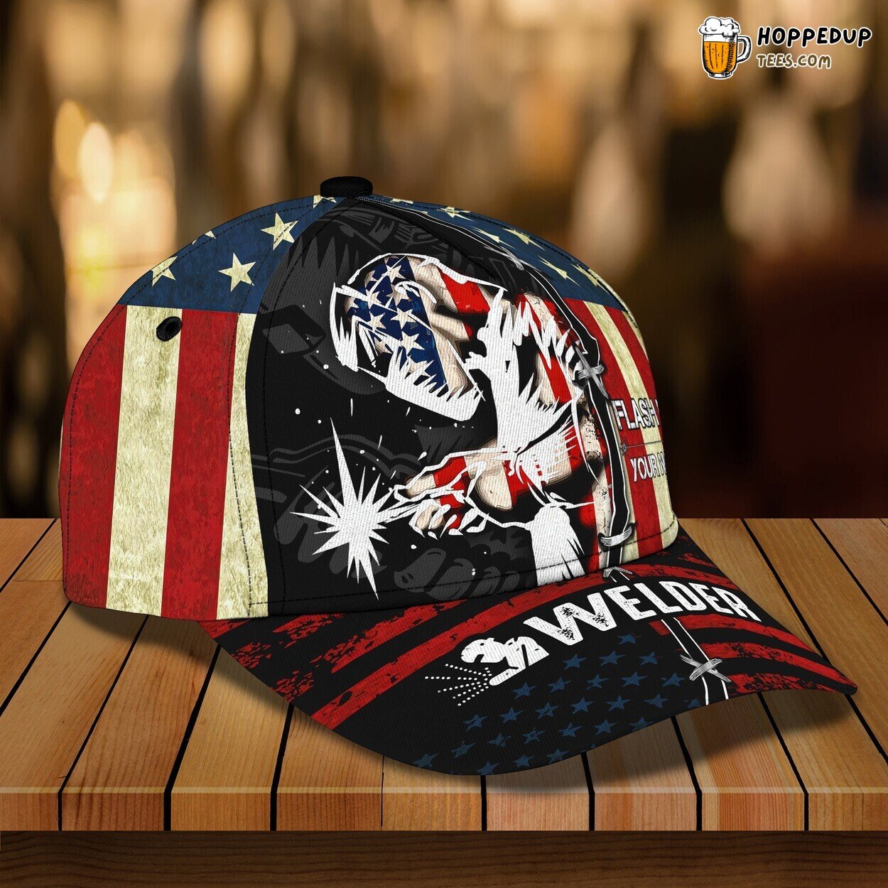 Personalized American Welder Classic Cap 3D Unique Custom Metalwork Space