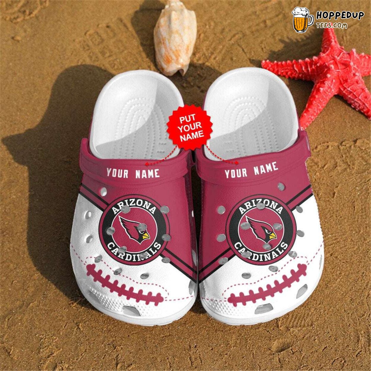 Personalized Arizona Cardinals NFL Fans Themed Comfort Clogs Shoes